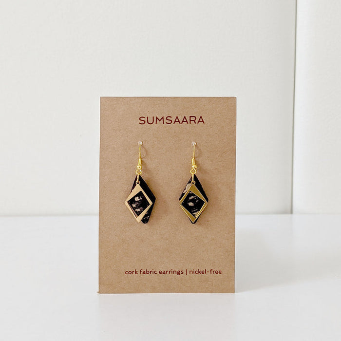 Cork Fabric Earrings