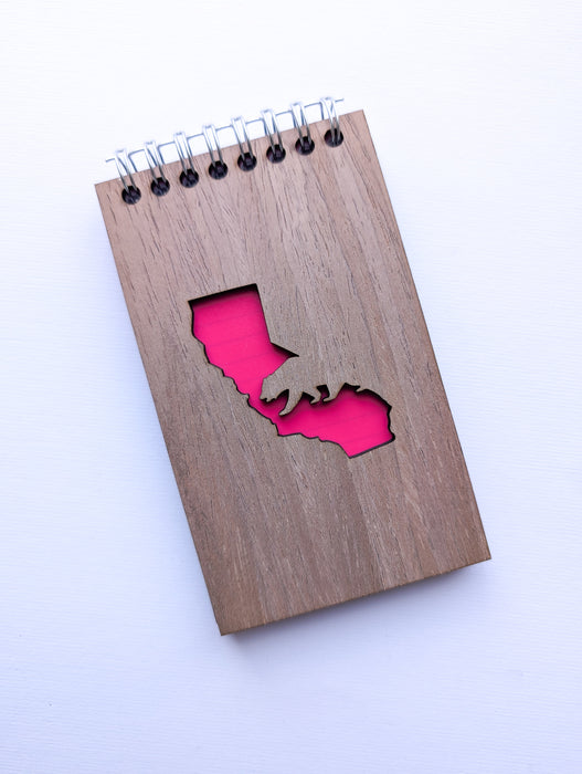 California Bear | Handcrafted Wood Notebook