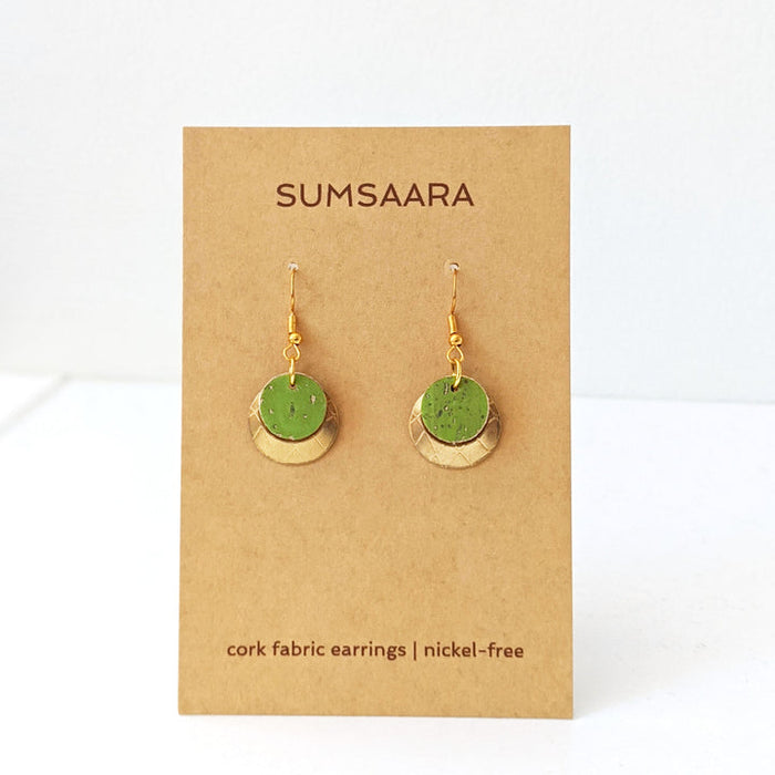 Cork Fabric Earrings