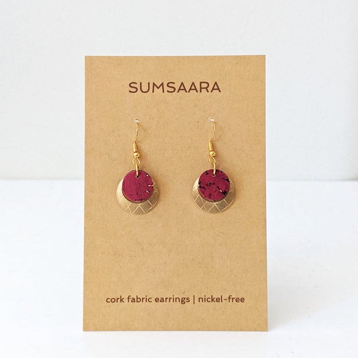 Cork Fabric Earrings