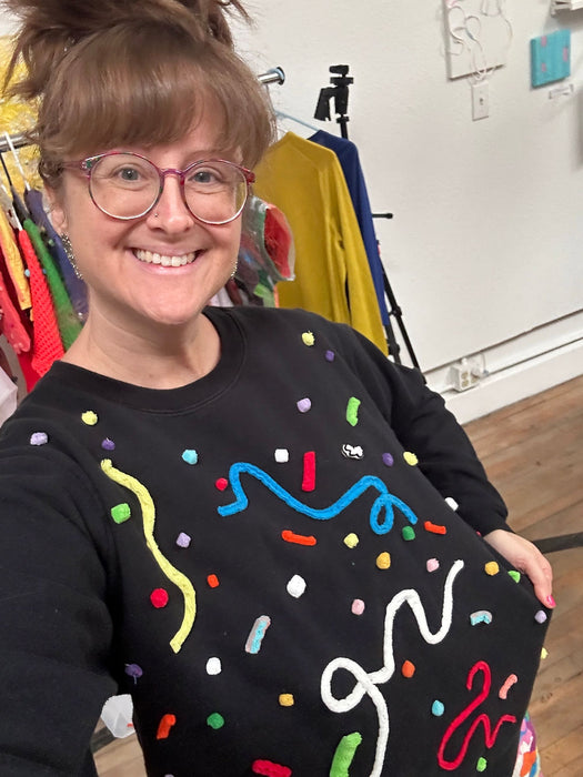 Party Mess Confetti Sweatshirt - Small/Medium