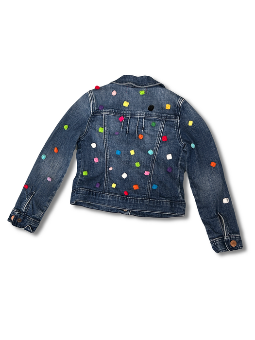 Mini Pompom Jean Jacket- Kids Small