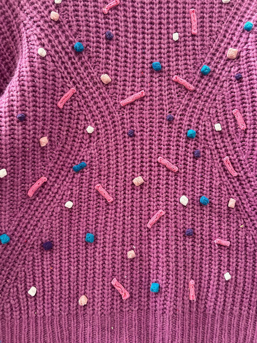 All Sorts Purple Sweater - L