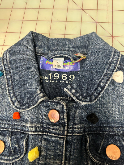 Mini Pompom Jean Jacket- Kids Small