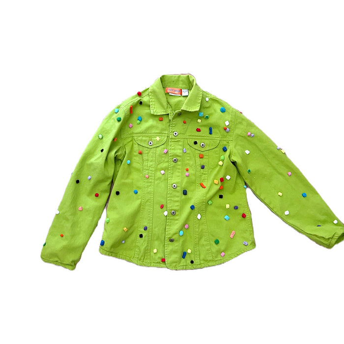 "Mean Green Jean Jacket - Medium "