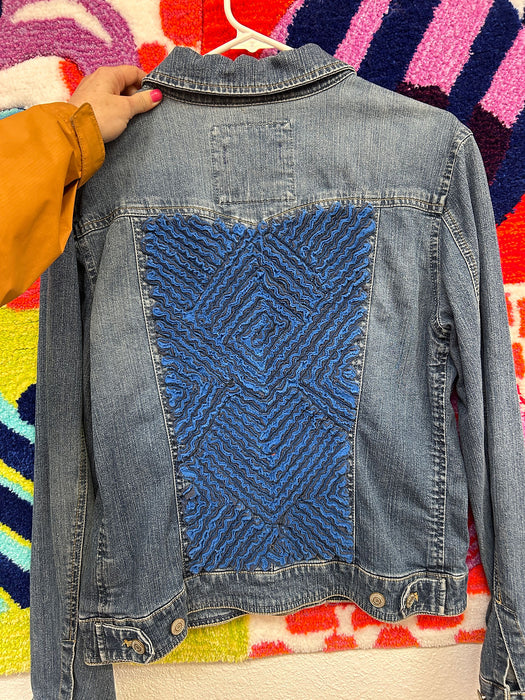Deep Space Stripe Denim Jacket - Medium