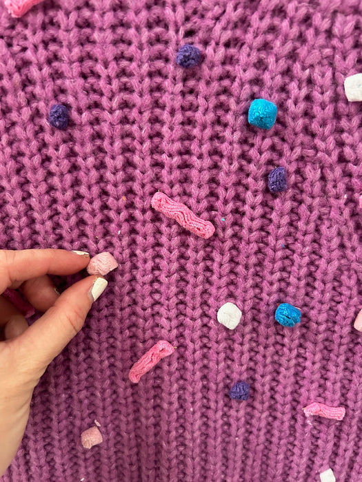 All Sorts Purple Sweater - L