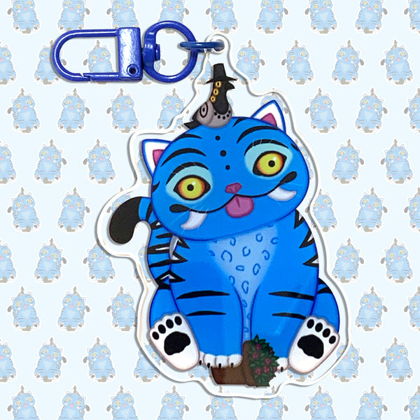 Derpy Tiger and Sussie Magpie Acrylic Keychain