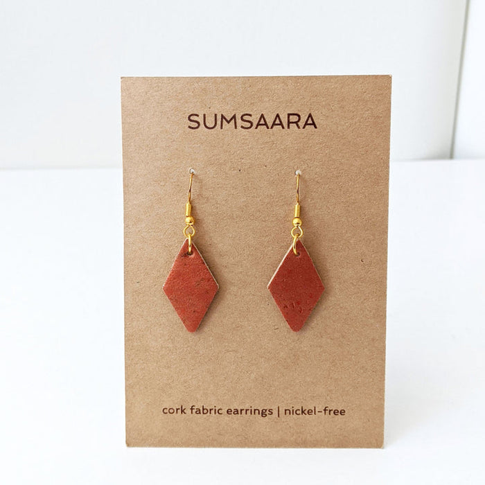 Cork Fabric Earrings