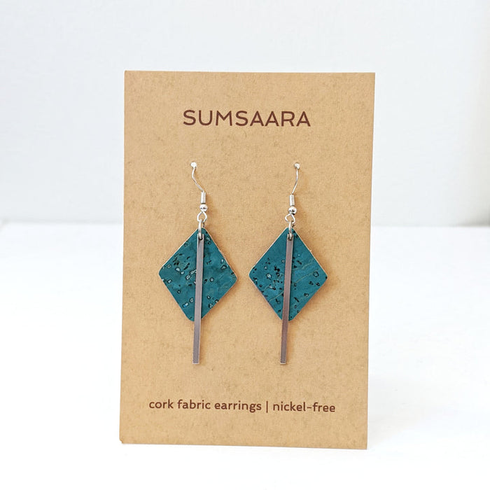 Cork Fabric Earrings