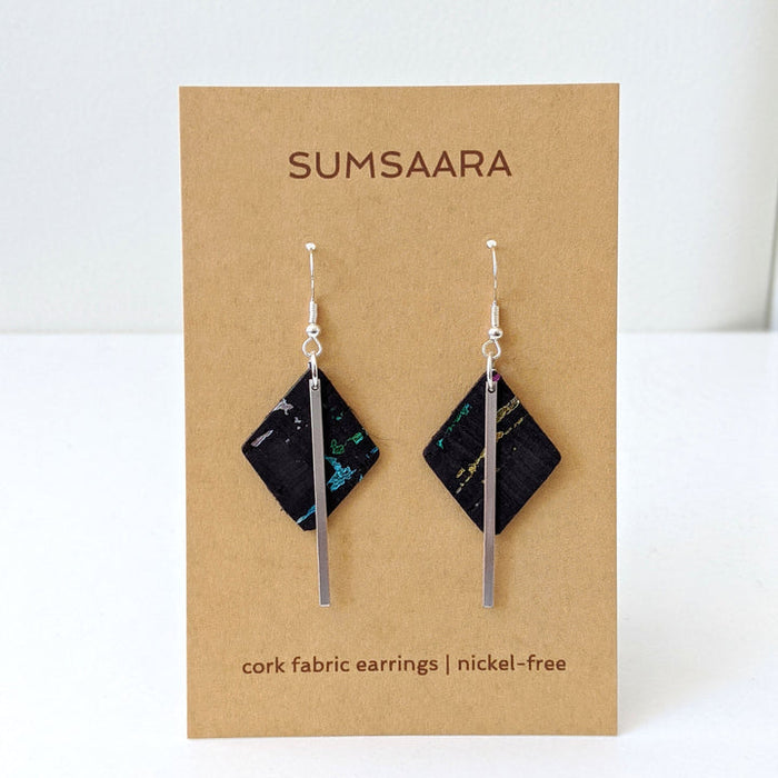 Cork Fabric Earrings