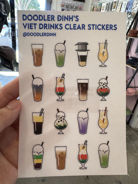 Viet Drink Clear Sticker Sheet