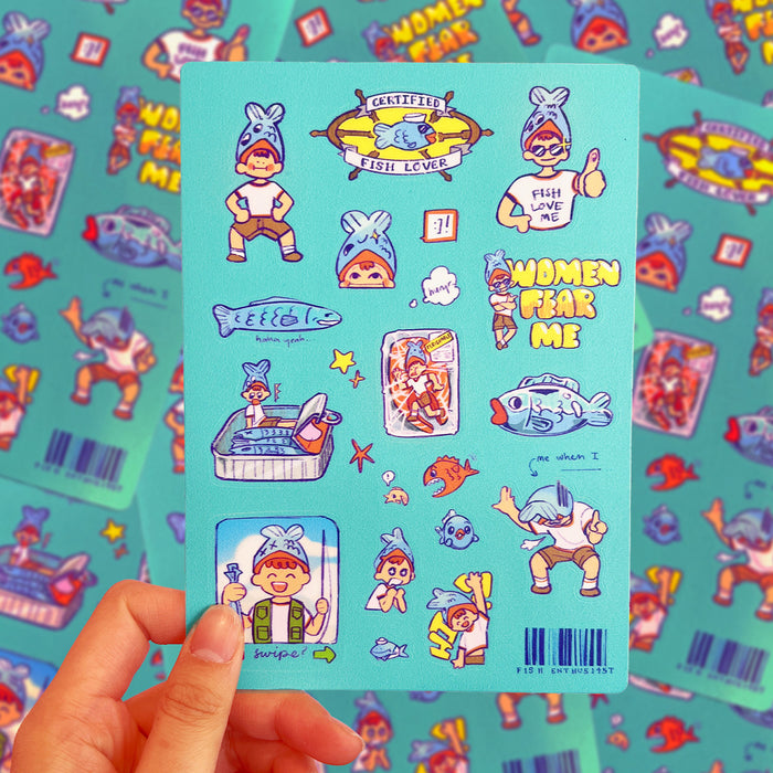 Fish Enthusiast Sticker Sheet