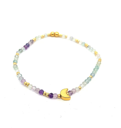 Handmade Gemstone Moon Bracelet
