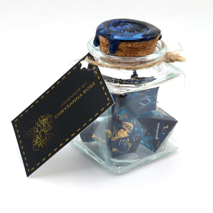 Handmade Resin Dice Set Celestial Magic B-Grade