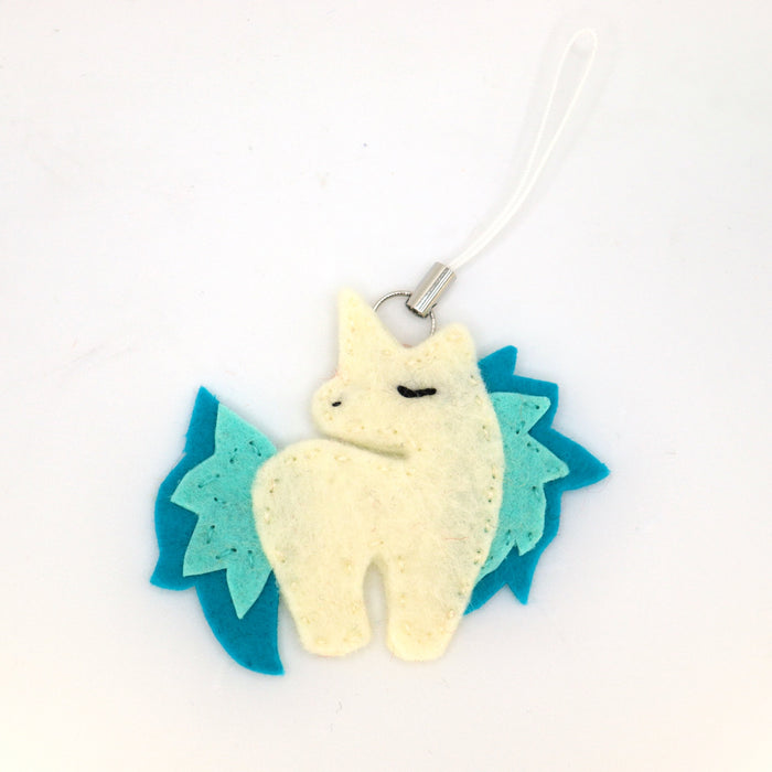 Blue Fire Pony Keychain Ornament