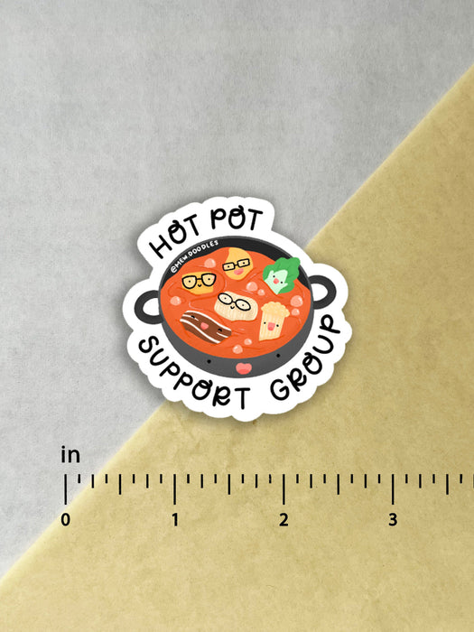 Hot Pot Support Group Vinyl Sticker