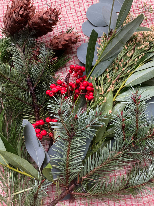 Little Christmas foliage "lucky wreath"