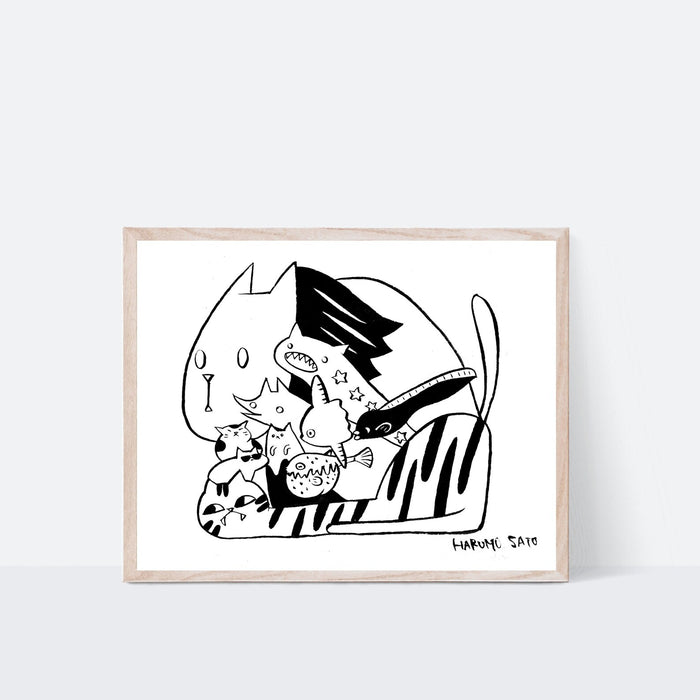 Ghost Cat Print | Harumo Sato | 11x14