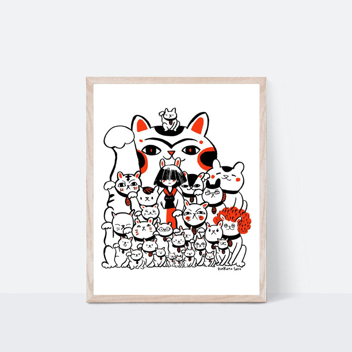 Welcome Cats Print | Harumo Sato | 11x14