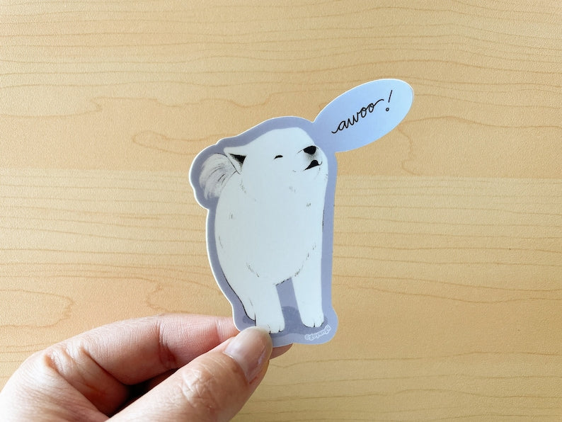 Smol Awoo Waterproof Vinyl Sticker