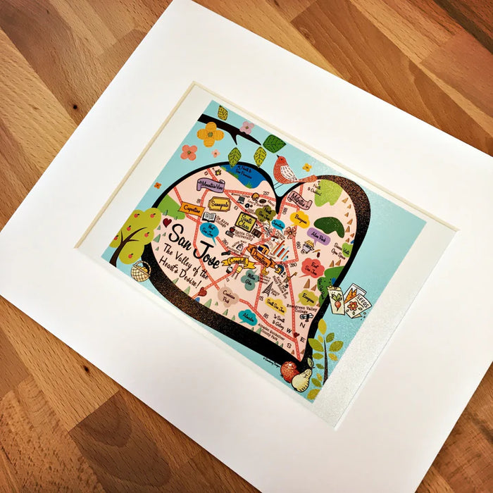 San Jose, CA Map Print