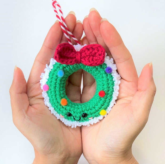 Crochet Christmas Wreath Ornament | Display | Decoration | Decor | Handmade