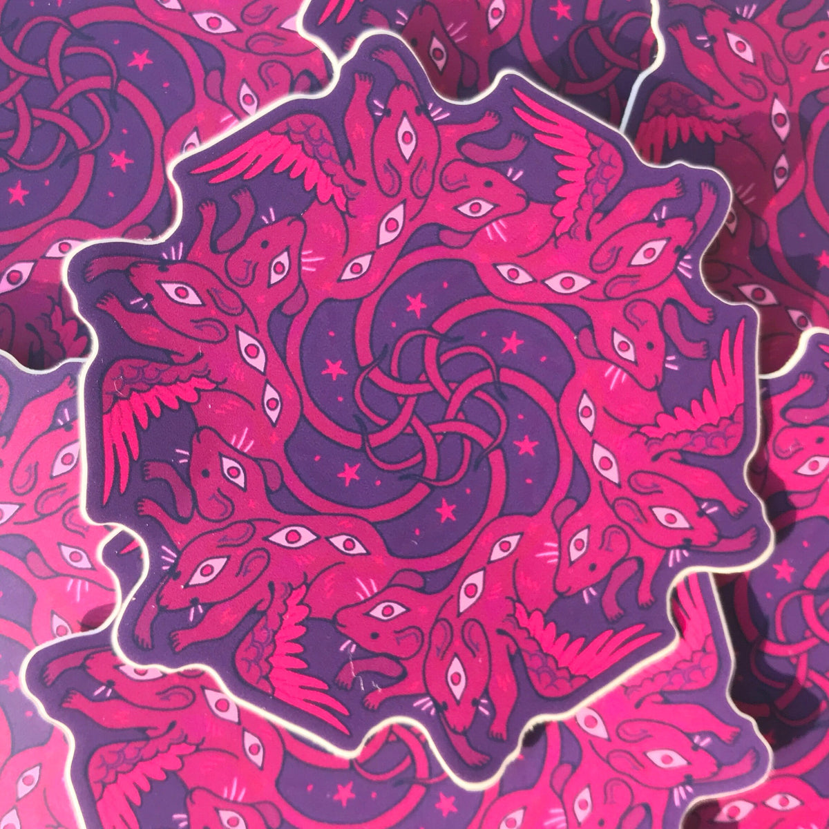 Large Rat King Stickers — San José Made