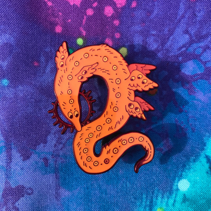 Angelic Worm on a String Pin