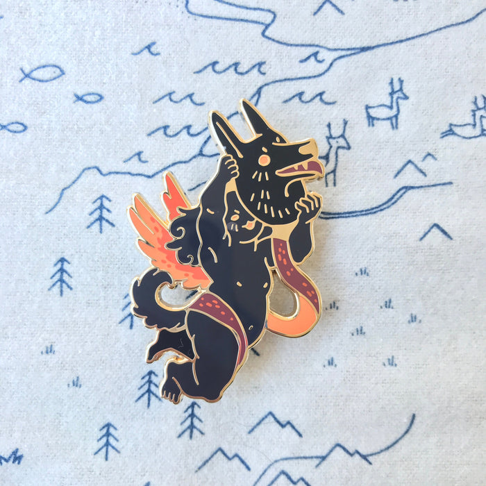 Canis - Astrological Putti Pin