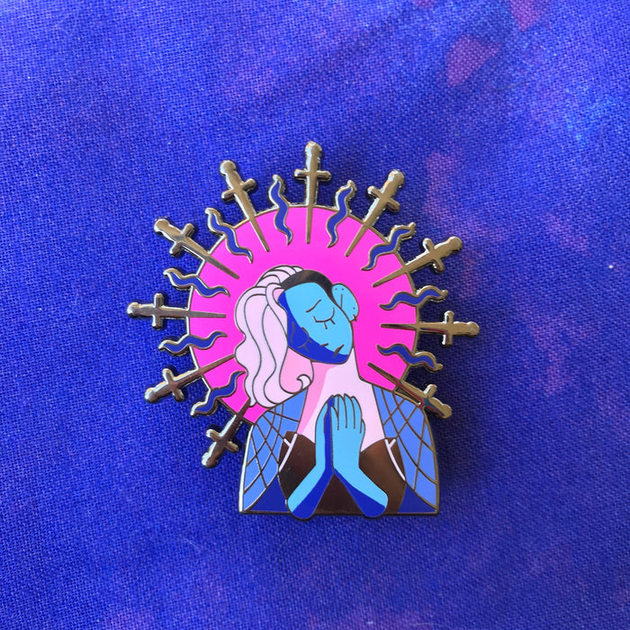 Gwen, Our Lady of Sorrows Pin