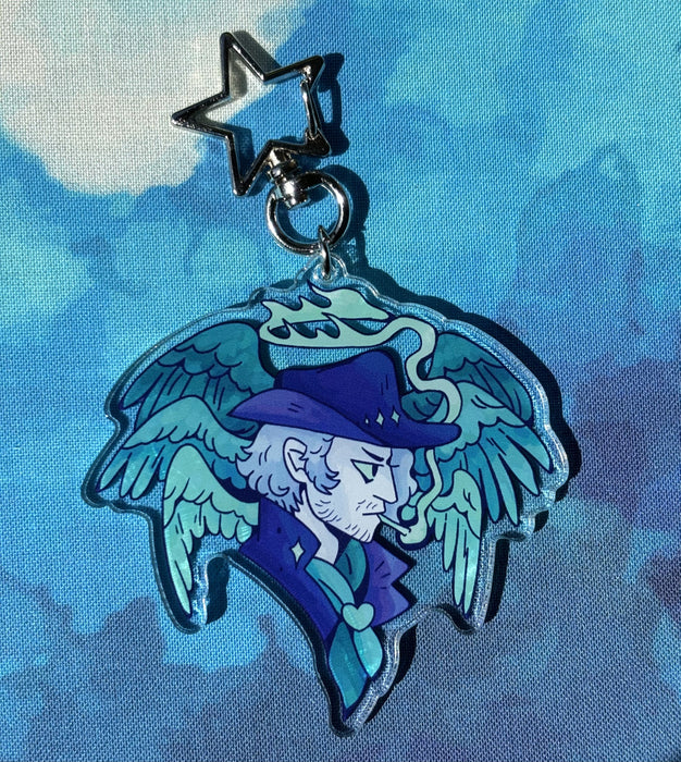 Cowboy Angel Keychain