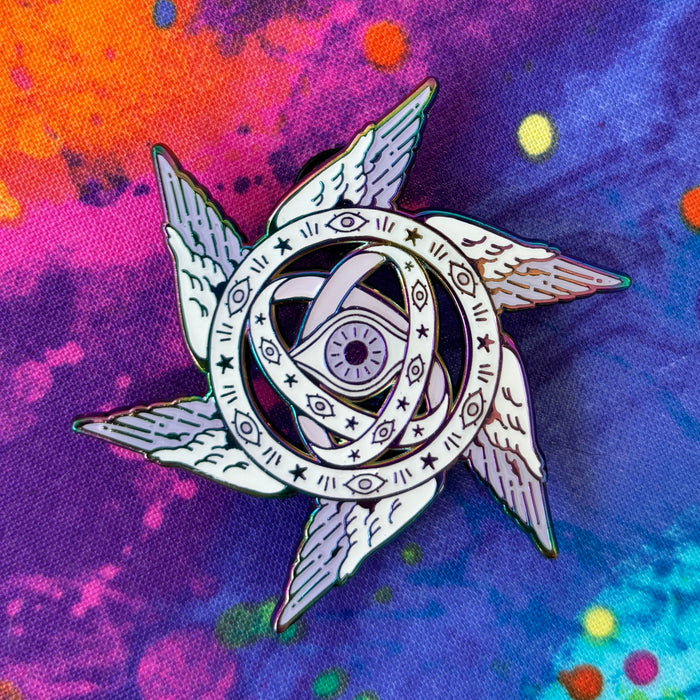 Throne Angel Pin - Rainbow