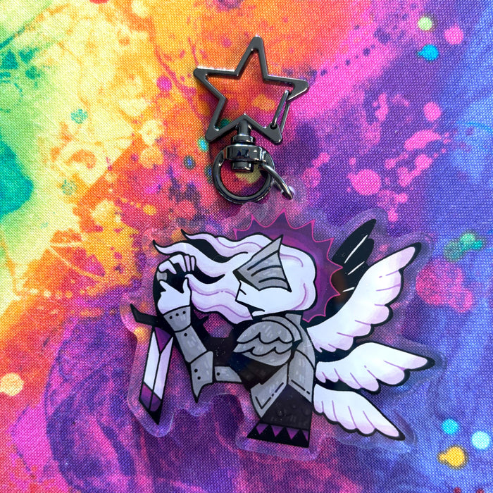 Aegosexual Angel Keychain - Alternate Design