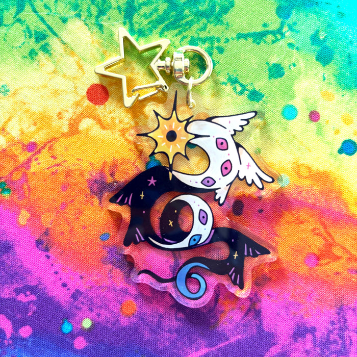 Bigender Angel Keychain