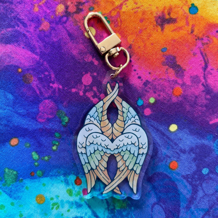Unlabeled Angel Keychain