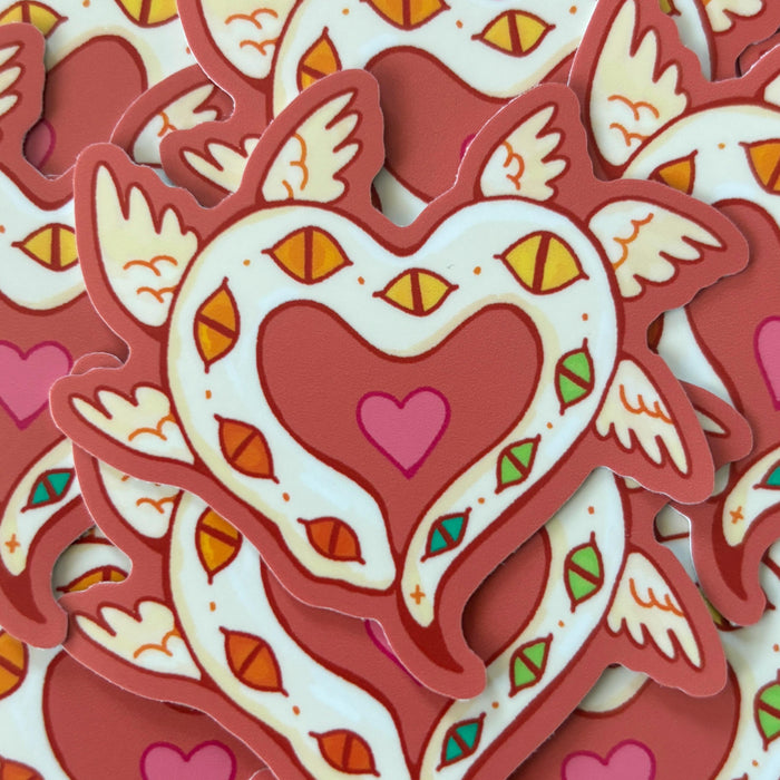 Heart Serpent Sticker