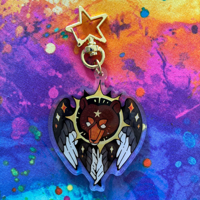 Bear Angel Keychain