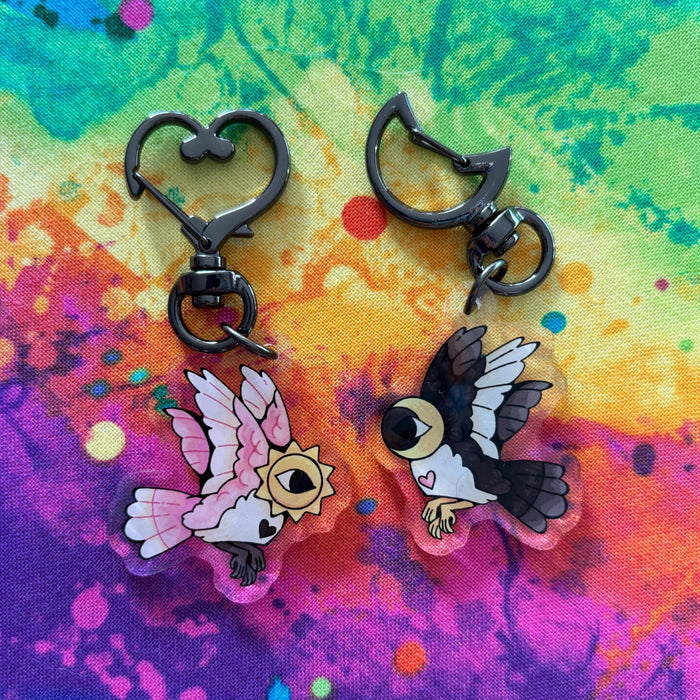 Queerplatonic Angel Keychain - Alternate Designs