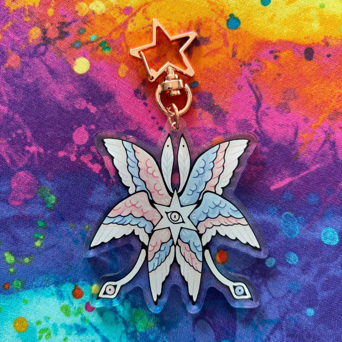 Transgender Angel Keychain - Alternate Design