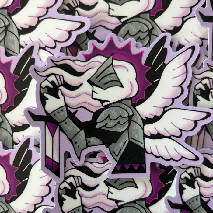 Aegosexual Angel Sticker - Alternate Design