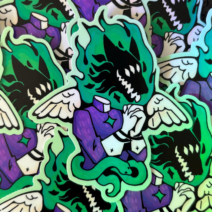 Genderqueer Angel Sticker