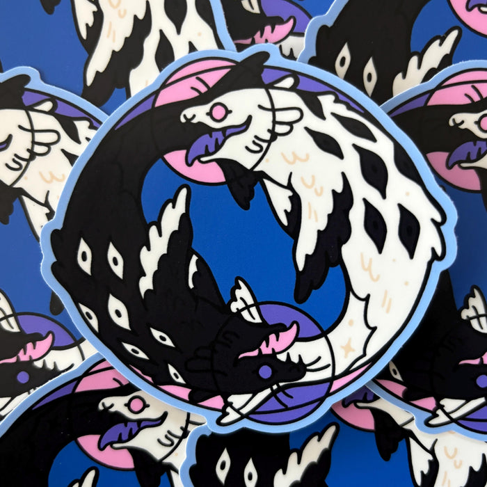 Genderfluid Angel Sticker - 2022 Version