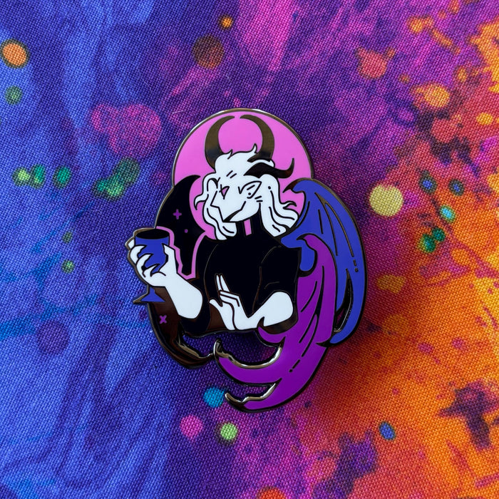 Genderfluid Angel Pin - Alternate Design