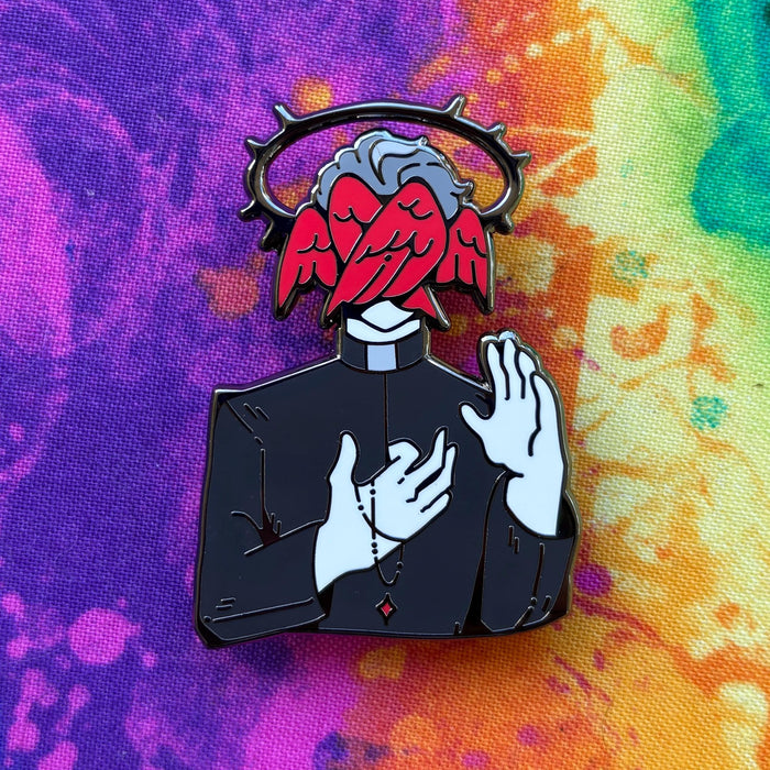 Priest Angel Pin