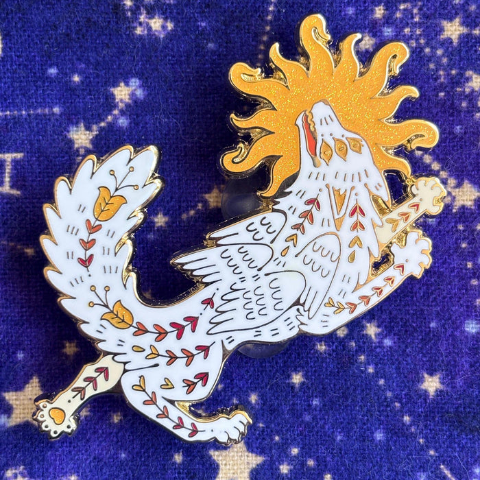 Sun Wolf Pin