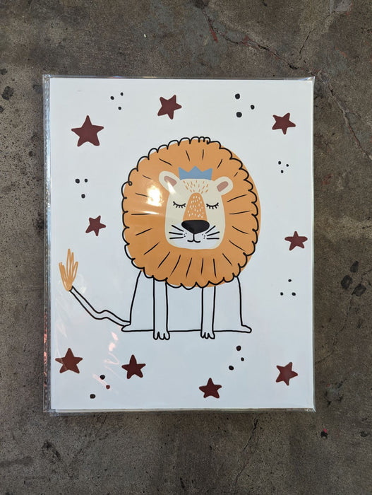 Lion Art Print 8x10
