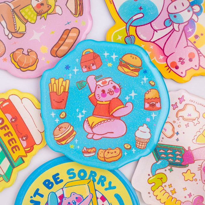 McBuns & Burger Panty Cat Magnet