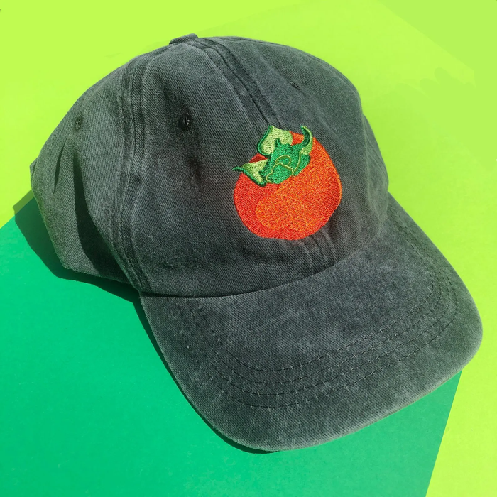 Persimmon Embroidered Hat