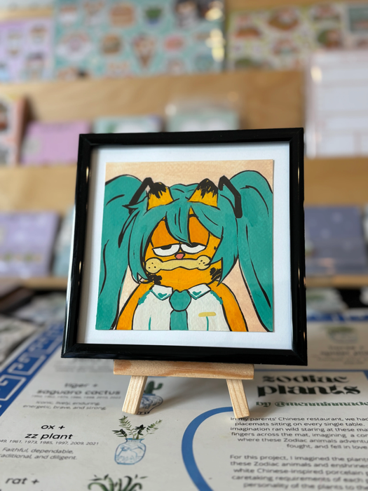 Forever Garf Original Art by Itzel Zavala
